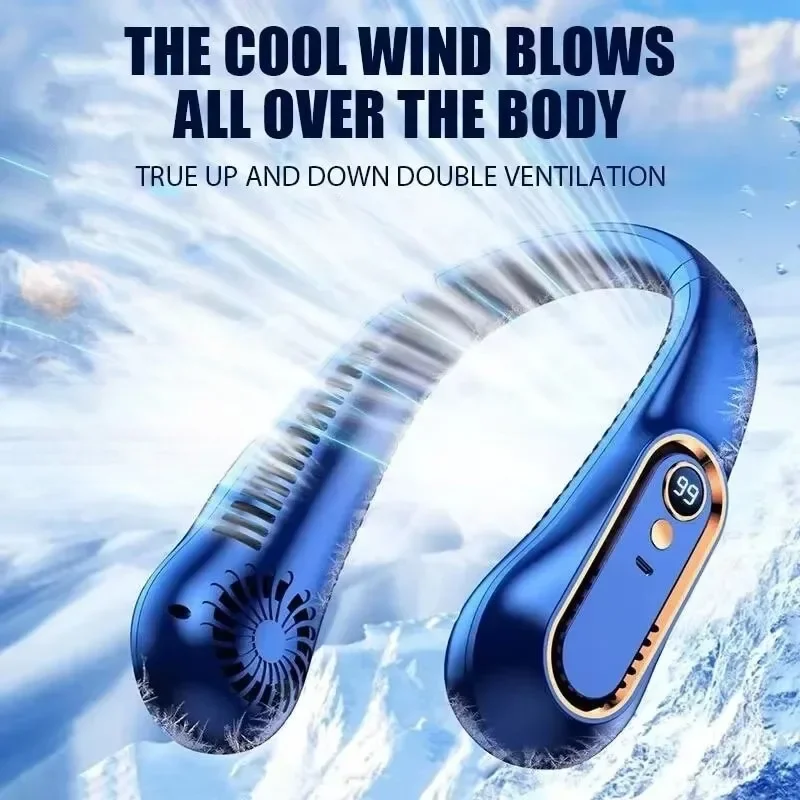 Outdoor Power Works - Ventilador de Pescoço Inteligente com Display