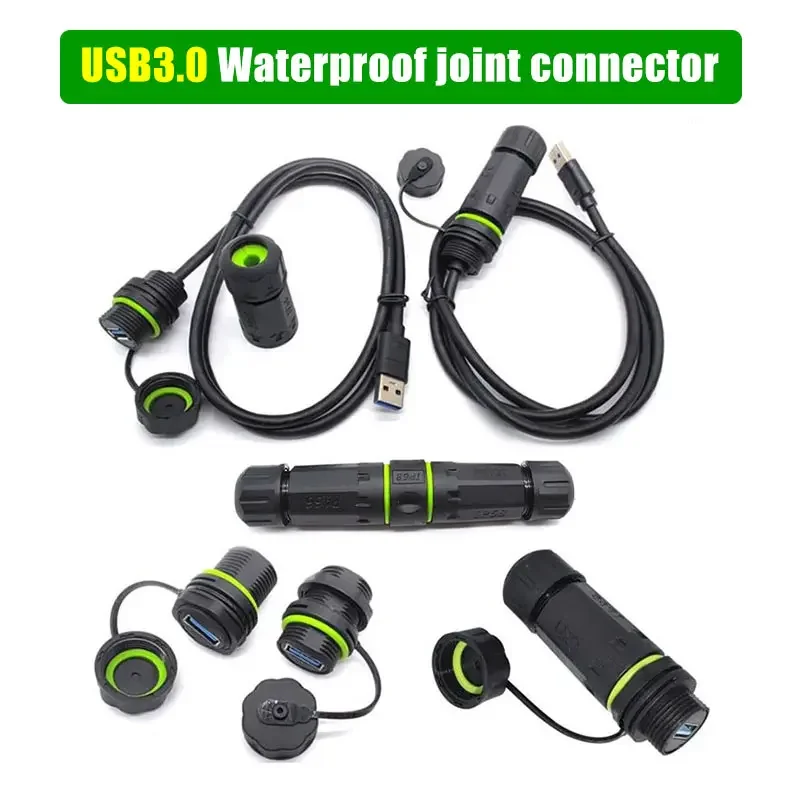 Outdoor Power Outlet Extension - IP68 USB 3.0 Tipo Painel Tomada