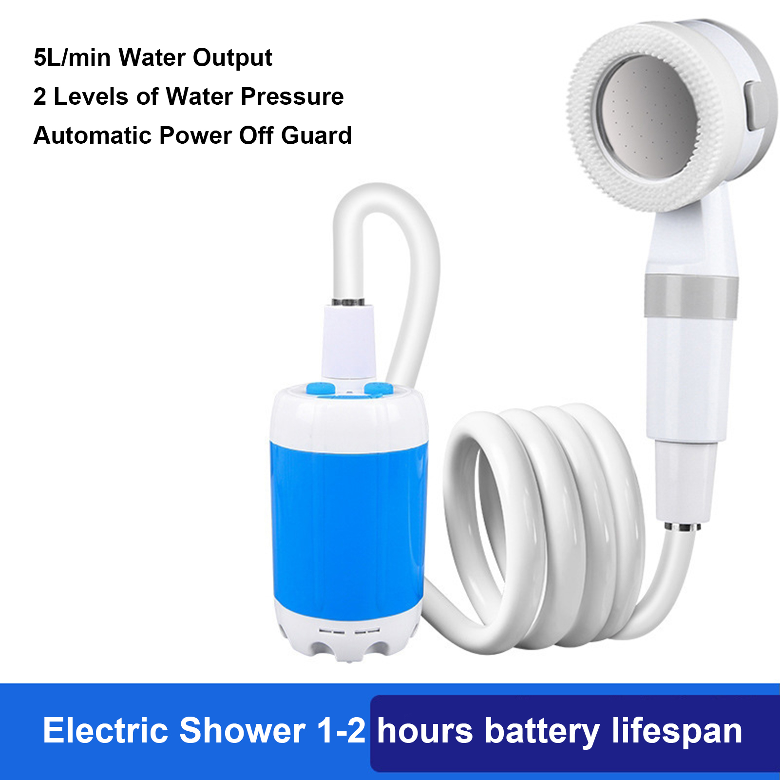 Outdoor Power 'Hose' - Chuveiro Portátil para Exterior Alimentado por