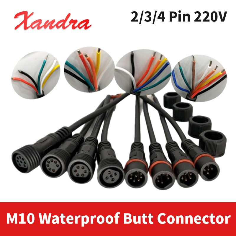 Outdoor Power Extension Cord - M10 2 pinos 3/4 pinos à