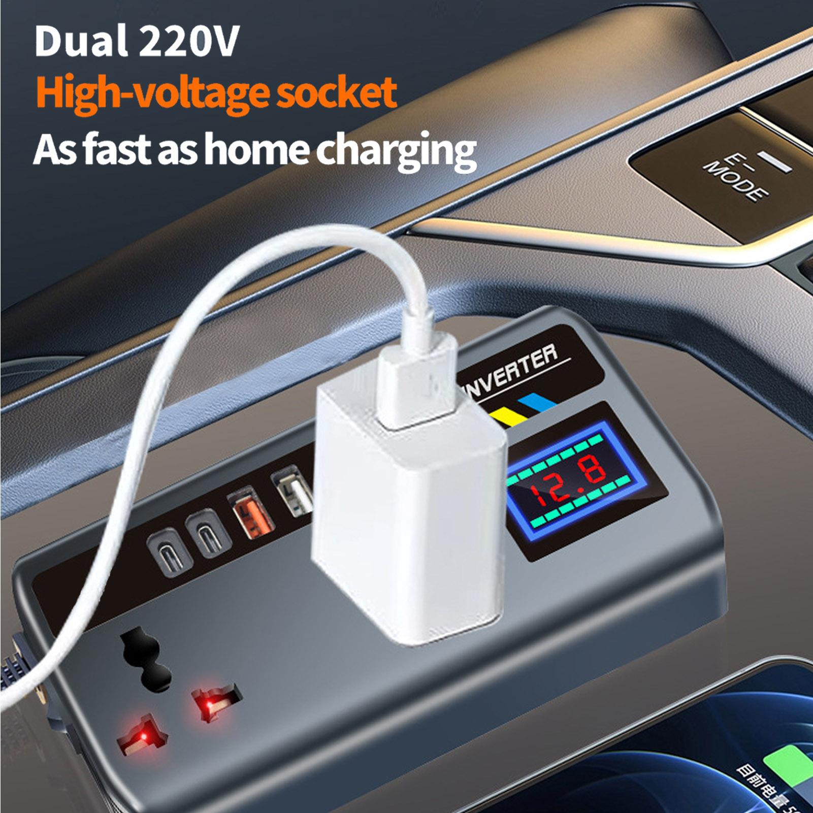 Outdoor Power Outlet Extension - Inversor de Carro 12V/24V para 220V