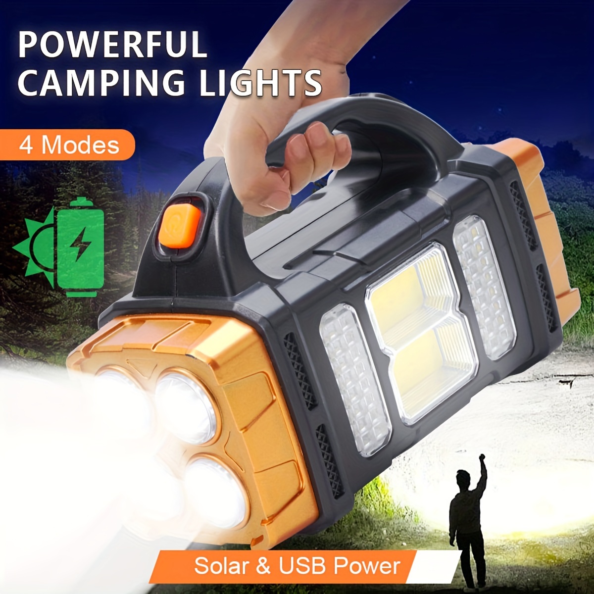 Outdoor Power Outlet Solar - Nova Lanterna LED Solar Recarregável de