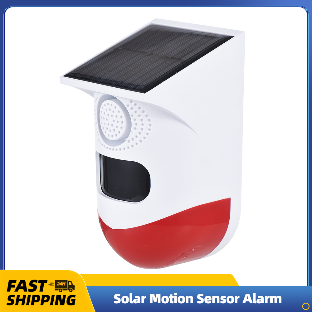 Outdoor Power Outlet Solar - Sensor de movimento solar alarme ao