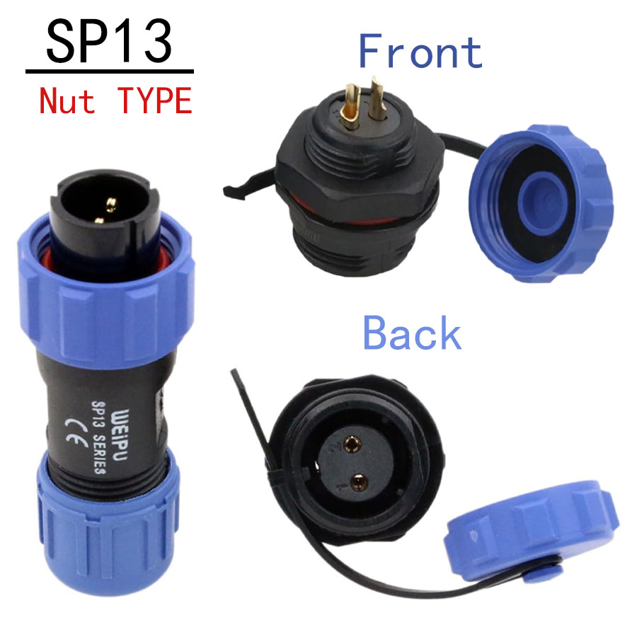 Outdoor Power Outlet Extension - Conectores à prova d'água de aviação