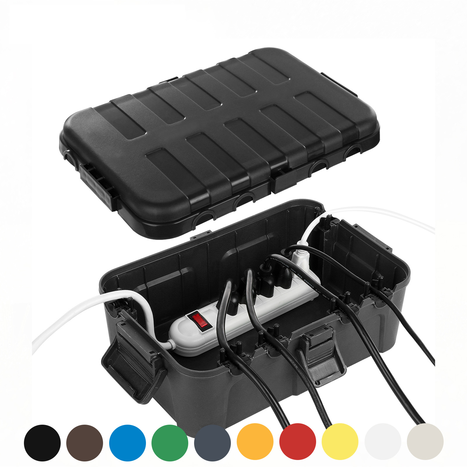 Outdoor Power Extension Cord - Caixa elétrica externa extra grande, capa