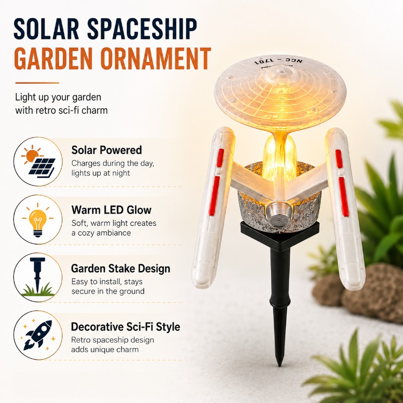 Luz de Jardim Solar Star Trek  - Outdoor Power Outlet Solar avaliação e preço