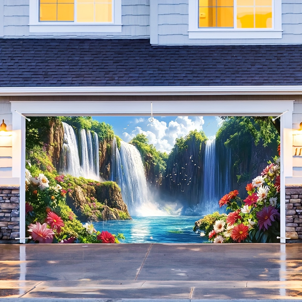 Elegante banner de porta de ga - Outdoor Power Garage avaliação e preço