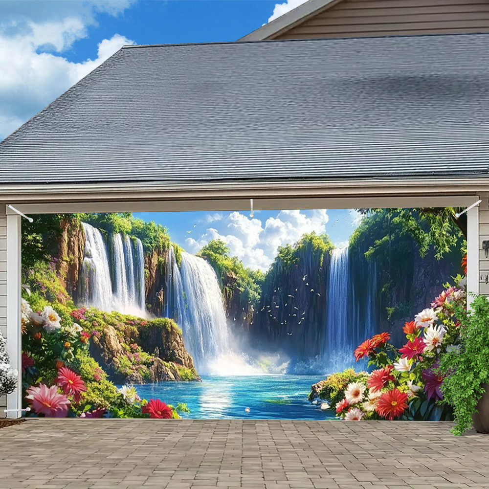Elegante banner de porta de ga - Outdoor Power Garage avaliação e preço