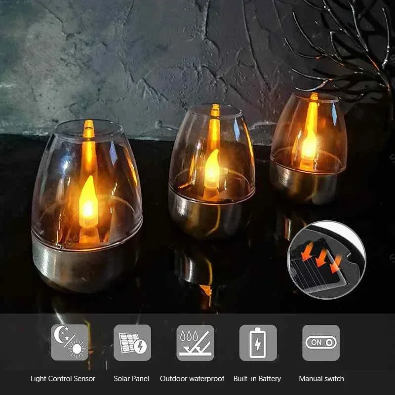 Velas solares led luz sem cham - Outdoor Power Outlet Solar avaliação e preço