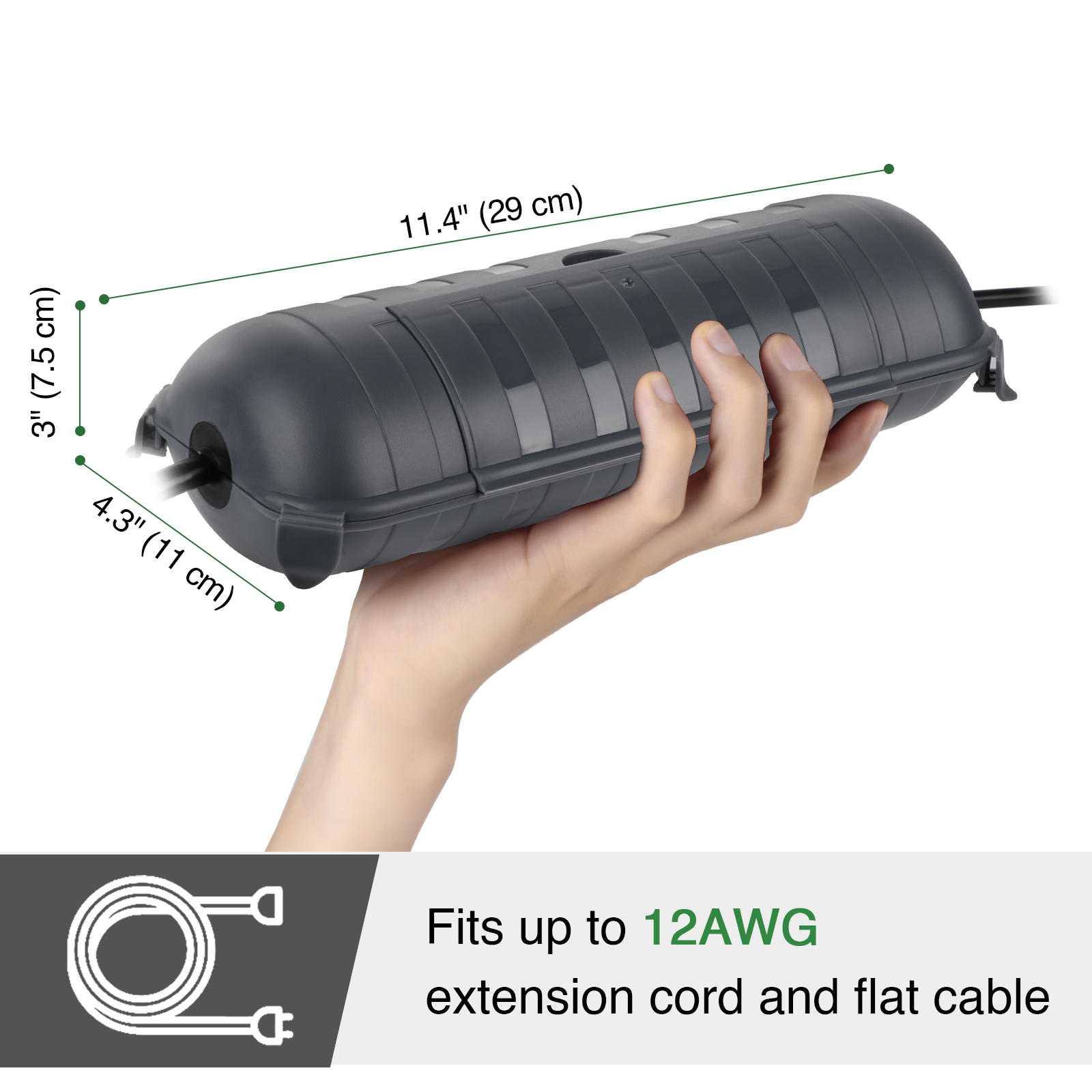 Caixas Elétricas Externas Gran - Outdoor Power Extension Cord avaliação e preço