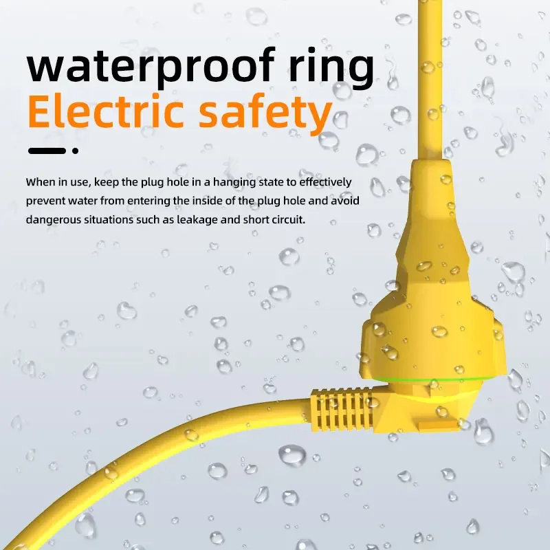 Tomada Elétrica Schuko EU 16A  - Outdoor Power Extension Cord avaliação e preço