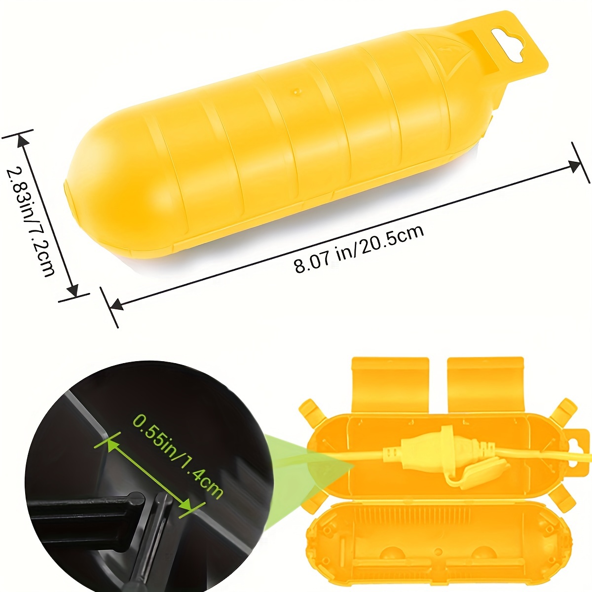 Capa de Segurança Amarela para - Outdoor Power Extension Cord avaliação e preço
