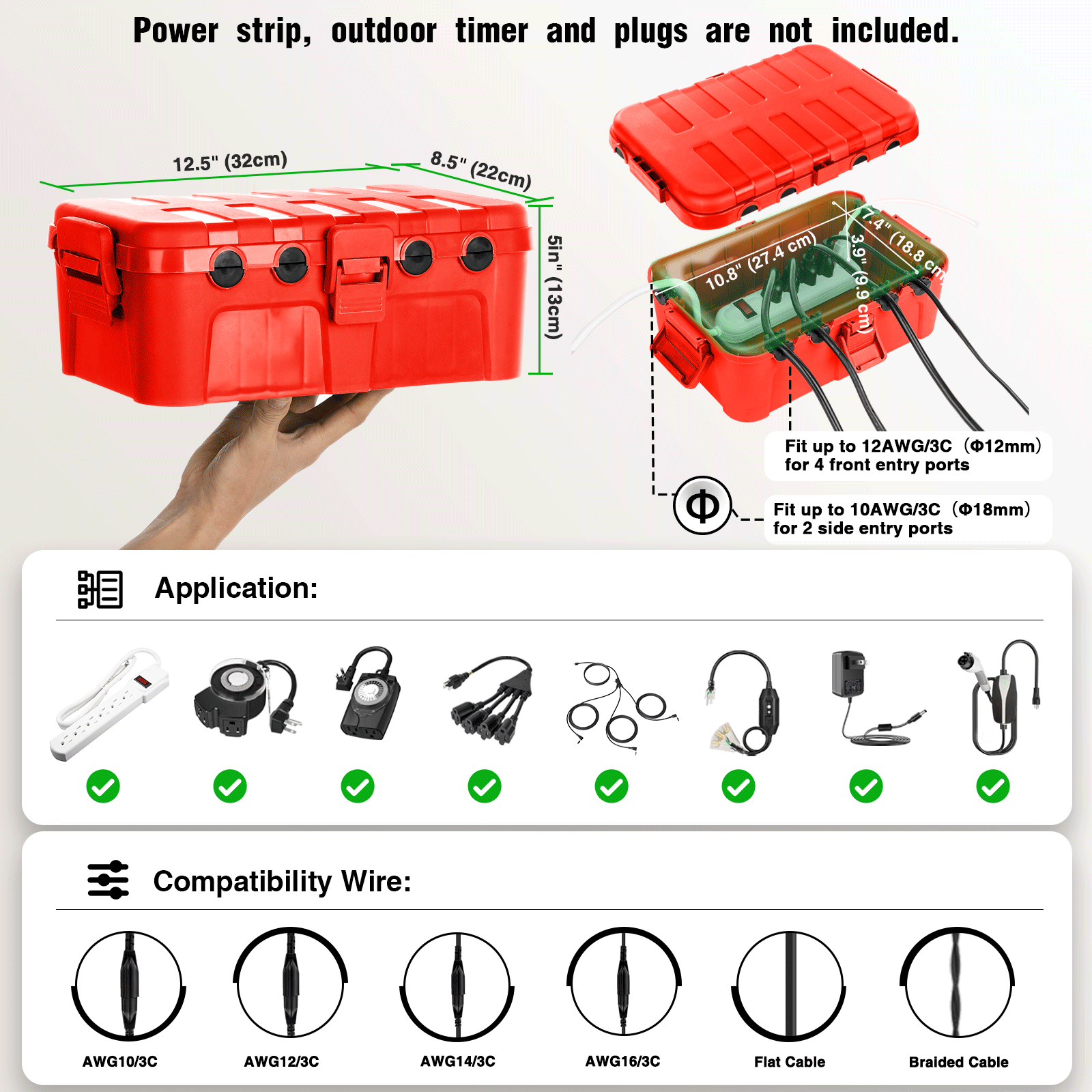 Caixa de Extensão de Energia à - Outdoor Power Outlet Extension avaliação e preço