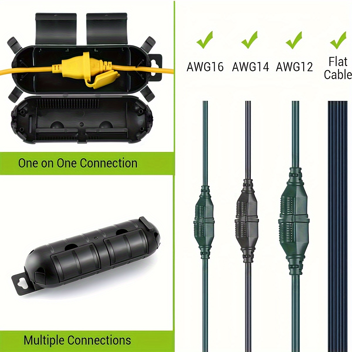 Cabo de extensão plug conexão  - Outdoor Power Extension Cord avaliação e preço