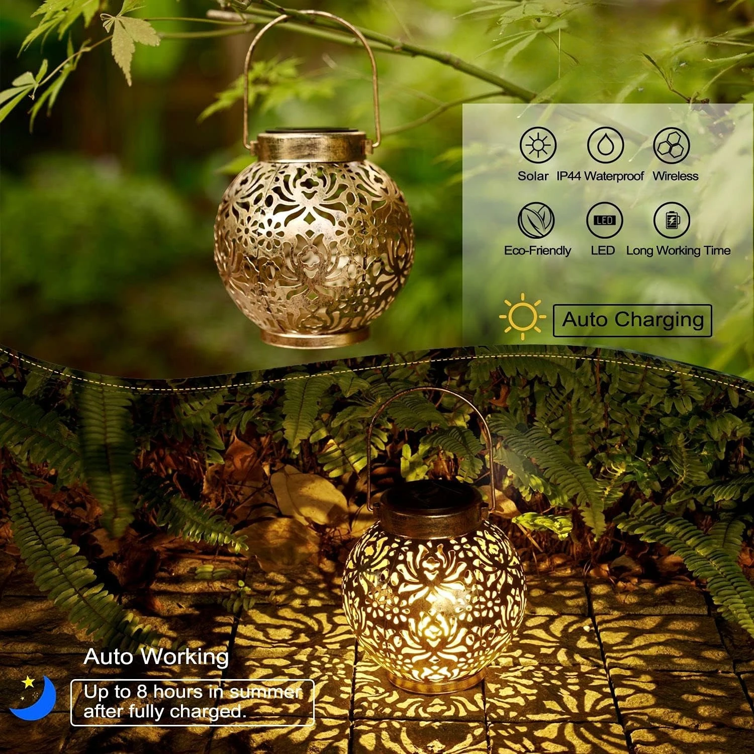 1-6PCS Lanternas Solares Marro - Outdoor Power Outlet Solar avaliação e preço