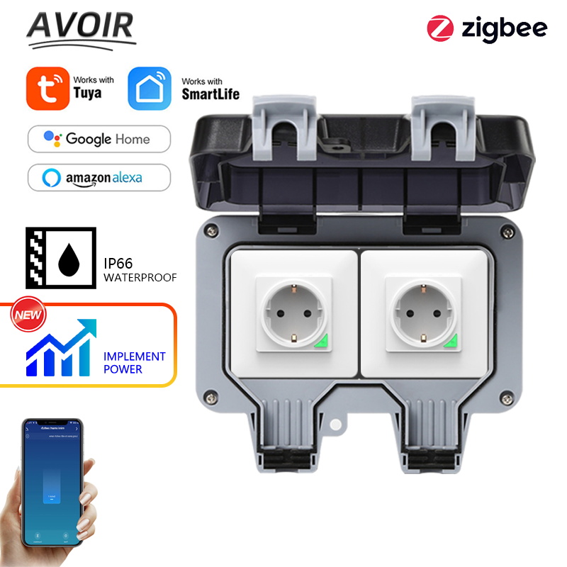 Avoir tuya zigbee soquetes elé - Outdoor Power Outlet Extension avaliação e preço