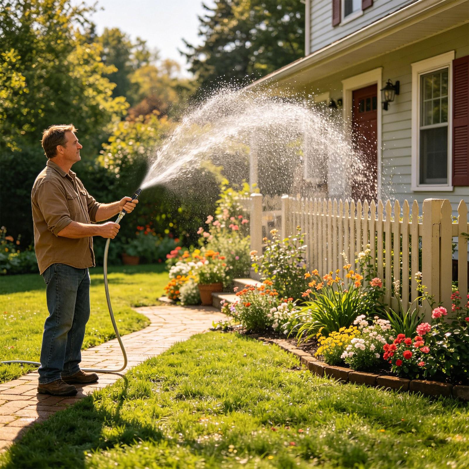 Bico de Mangueira de Água de A - Outdoor Power 'Hose' avaliação e preço